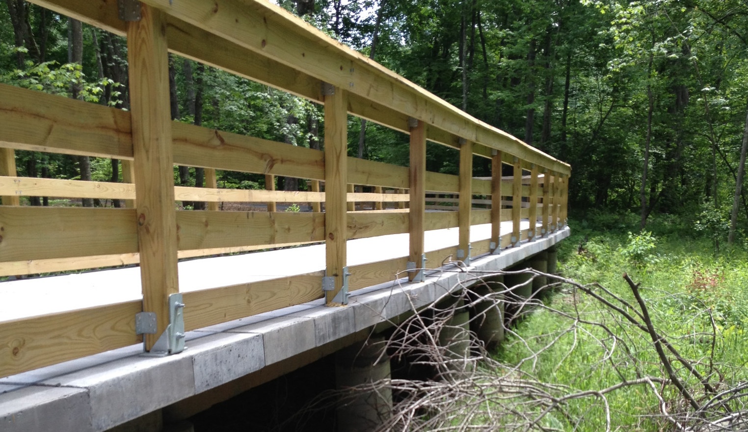 Glastonbury MultiUse Path PermaTrak Concrete Boardwalk Project
